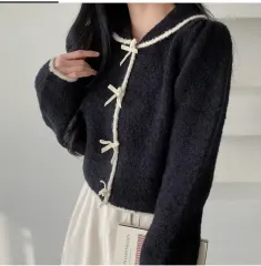 専用！未使用タグ＊SANDRO サンドロ　パール　カーディガン　ブラック　S Sandro（カーディガン）のフリマアイテム一覧