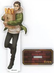 [Used] Acrylic Stand・Acrylic panel Eren Yeager acrylic Stand"Attack Titan The Final Season Collaboration Cafe in SMILE BASE CAFE”
