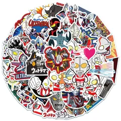 セット かわいい 漫画forちウルトラマンシール 50枚forウルトラマンステッカー 萌えグッズ 手帳 シール人気 アニメ ステッカーおしゃれ防水落書きステッカーDIY 自転車ノート パソコン スノボ スケートボード 荷物 スーツケース ギター 水筒 スマホケ
