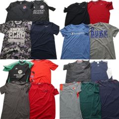 古着卸 まとめ売り ストレッチ素材 半袖Tシャツ 17枚セット (メンズ M /L ) チャンピオン アディダス ナイキ ノース 中古 古着 NB3980
