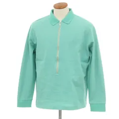 REVERBERATE リバーバレイト】ZIP LONG SLEEVE POLO BLACK