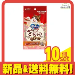 銀のスプーン 猫用 お魚味クリームどーにゃつ まぐろ入りチキン味 24g (6g×4袋) 10個セット まとめ売り
