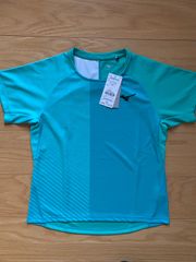 ミズノ レディースゲームシャツ エメラルドグリーン Ｍ.L.XL