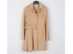 【ヴァレンティノ】ロングコート　リバーチェスターコート アンゴラ混　ピンク　38 sankyo shokai コート チェスターコート ロングチェスターコート