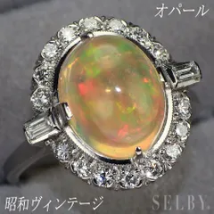 額縁のような覆輪のオパール指輪 K18 千本透かし 昭和レトロ 13号 オーバル 額縁のような覆輪のオパール指輪 K18 千本透かし 昭和レトロ 13