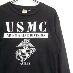 USMC　AVIREX 3RD MARINE DIVISION ロングTシャツ　サイズM　T-320