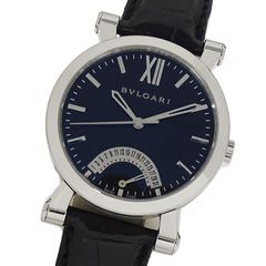 ブルガリ BVLGARI 時計 メンズ ブランド ソティリオ レトログラード 自動巻き AT ステンレス SS レザー SB42SDR 裏スケ 磨き済み 【中古】