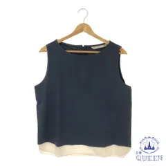 ☆美品☆ ZARA ザラ トップス バックチャック ツートーン シースルー ピンストライプ タンクトップ レディース ブラック L 901-2031 送料無料 古着