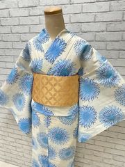 浴衣 綿絽 ゆかた　新作　新品　浴衣単品　【品番　250402-3　】22000円　ゆかた　女性用　フリーサイズ