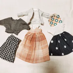 【72】6点まとめ売り コーデセット リカちゃん 着せ替え 服 洋服