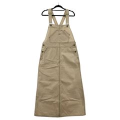 coen  コーエン バックスリット ロングジャンパースカート sizeM/アイボリー