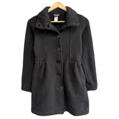 (レディース)(キッズ) Patagonia パタゴニア ベターセーターコート フリースライナー ニットコート スタンドカラー ポケット付き 黒 ブラック Sサイズ No.J459