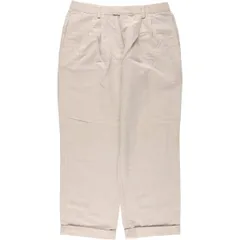 古着 ドッカーズ DOCKERS ツータック コットン×リネンパンツ スラックス メンズw34相当 ツータック/eaa534632