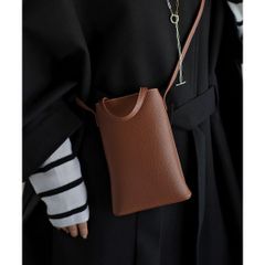 【新品】ステッチミニショルダーバッグ    BROWN  ブラウン