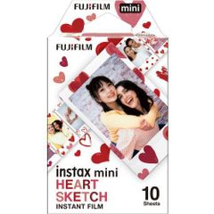 FUJIFILM（フジフィルム）チェキフィルム　ハートスケッチ INSTAX MINI HEART SKETCH WW 1【ポスト投函】