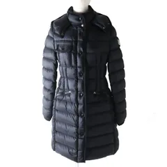 ★みみ様専用ページ★美品△正規品 MONCLER モンクレール HERMINE エルミンヌ レディース 美シルエット フード・ワッペン付き  ロングダウンコート ブラック  1のサムネイル