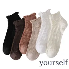 レディース　ソックス　靴下　6足セット　かわいい　ショート　綿　送料無料