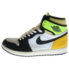 NIKE (ナイキ) AIR JORDAN 1 RETRO HIGH OG Volt Gold エアジョーダン1 ボルト ハイカットスニーカー 555088-118 US10/28cm ホワイト/イエロー
