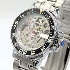 稼働品】オリエントエクスプレス OM-8017 自動巻 フルスケルトン