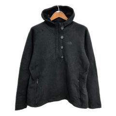 THE NORTH FACE ノースフェイス フーデッド フリースジャケット アウトドア ブラック(レディース XL)中古 古着 U3083