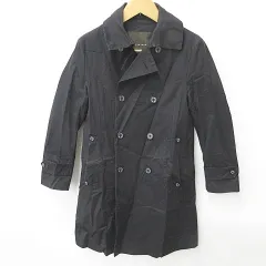 マッキントッシュ MACKINTOSH コート トレンチコート ステンカラー ダブル 無地 綿 コットン 黒 ブラック 36のサムネイル