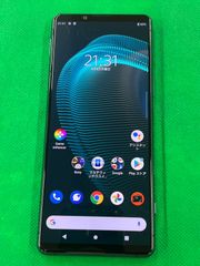 中古品 SIMフリー  SONY Xperia 5 III  SOG05 グリーン 判定〇　管理番号A073001