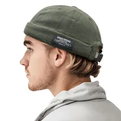 【早発送】Cg ロールキャップ 夏 ツバなし フィッシャーマンキャップ メンズ 洗った綿のキャップ サグキャップ 丸型 コットンキャップ 小顔効果 ワッチキャップ 春夏 無地 セーラー帽 個性 紳士帽子 ファション ウトド