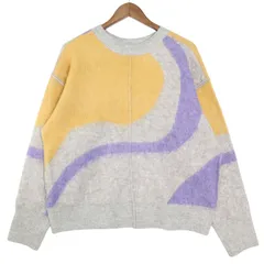 LOWRYS FARM ローリーズファーム 秋冬 ストレッチ ニット★ 抽象柄 アート柄 セーター ニット Sz.F レディース