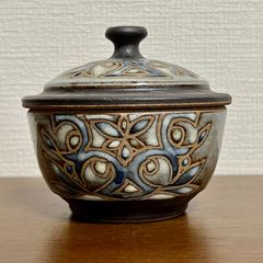 蓋物   3.5寸 タラフー（やちむん焼き）