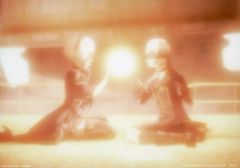 [중고] 캔버스 보드 · 캔버스 아트 2B & 9S (블랙 박스 반응) 캔버스 바람 보드 [이치 반 쿠지 NieR : Automata Ver1.1a] H 상