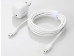【新品・5営業日で発送】ELECOM エレコム AC充電器／USB-C×1／ケーブル付／2.5m／ホワイト(MPA-ACCP7720WH)