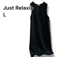 a1022 ワンピース　ロング丈　L　マタニティ　ノースリーブ　ブラック　ロングワンピース