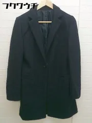 ■ COMME CA ISM コムサイズム 長袖 チェスター コート サイズ11 ネイビー レディース  【中古】 【1103190006865】