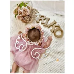 ウールレター　天使の羽　大きいサイズ　ハーフバースデー　momo☆*