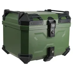 新品　バイク リアボックス 45l ABS背もたれ付大容量 トップケース 緑R2617