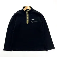 AIGLE ☆ 定番 POLARTEC フリース プルオーバー スナップT ジャケット ブラック イエロー S 登山 アウトドア エーグル ポーラテック■AB247のサムネイル