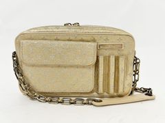 LOUIS VUITTON ルイヴィトン モノグラム シャイン マッケンナ ショルダーバッグ ゴールド M92362 美品