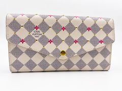 LOUIS VUITTON ルイヴィトン ダミエ アズール ポルトフォイユサラ スタッズ 長財布 2つ折り M45296