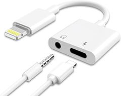 iPhone イヤホン変換アダプター 3.5mm 充電 同時 音楽 ライトニング イヤホン 二股 交換コネクタPhone14/13/12/11/Xs/Xs max/Xr/X/8/8plus/7/7plus(iOS13、14、15に対応)