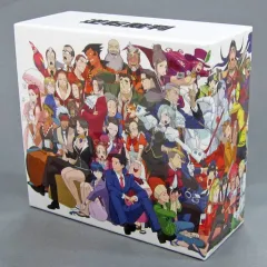 【中古】特典系収納BOX(キャラクター) [単品] 集合 布施拓郎描き下ろし ソフト収納専用BOX 「3DSソフト 逆転裁判1～6 イーカプコン限定版 BOX＆POSTCARD SET」 同梱特典