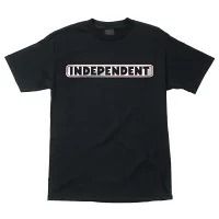 【 INDEPENDENT / S/S-T BAR LOGO / BLACK 】 インディペンデント 半袖 Tシャツ ブラック 黒 スケートボード