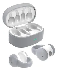 グレー 業界初設計 OWSイヤホンBluetoothイヤホン Mongeese 耳を塞がない ワイヤレスイヤホン bluetooth 5.3+EDR マイク付き 空気伝導イヤホン ENCノイズキャンセリング ブルートゥース イヤホン 「イヤーカフ」型 完全ワイ