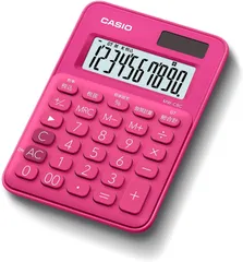 カシオ カラフル電卓 ビビッドピンク 10桁 ミニミニジャストタイプ MW-C8C-RD-N