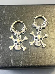 即購入OK! ピアス メンズ シルバードクロ 未使用 即日発送 匿名配送OK