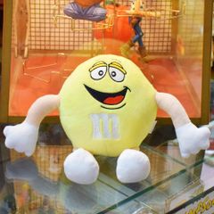 【イエロー】エムアンドエムズ プラッシュドール M&Ms 人形 ぬいぐるみ クッション アメリカン雑貨 ガレージ インテリア