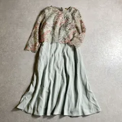 ★定価42,900円 Ravissant Laviere /2点セット◎レイヤードデザイン 刺繍オーガンジートップス & ワンピース フォーマル 結婚式 二次会 お呼ばれ 食事会 オケージョン /ノーリーズ/ラヴィソンラヴィエール