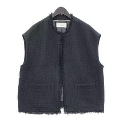na.eナエ novel tweed vest ツイードベスト　ブラック Na.e ツイード ベストの通販 by aloha｜ラクマ