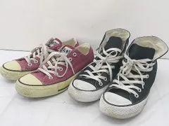 ◇ 《 CONVERSE コンバース まとめ売り2点セット サイズ24.5ｃｍのみ スニーカー シューズ レディース 》  【中古】 【1203100003349】