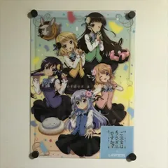 ご注文はうさぎですか??A3クリアポスター 3Dポスター キャンバスボード ご注文はうさぎですか？ BLOOM - 千夜 Ani-Art キャンバスボード