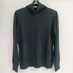 セーター ニット タートルネック 長袖 レディース シンプル 冬 古着 サイズM 黒（あ-215，ウ-1 ）